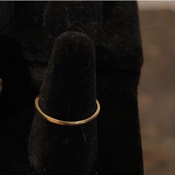 14K Gold Swirl Curve Wave Infinity Ring Size 7.5 - Picture 2 of 3